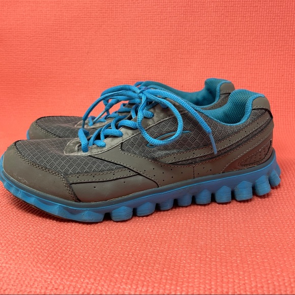 LA Gear Sneakers Womens Size 10 Athletic Tennis Shoes Blue Gray Walking Casual - Picture 6 of 11